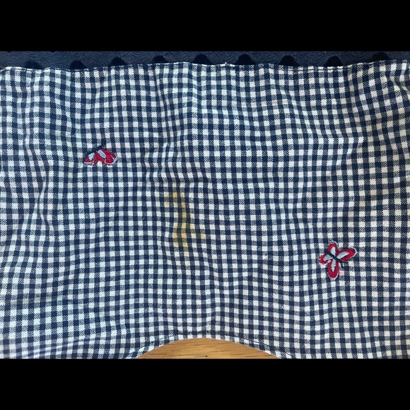 Adorable Green Dog checkered dress blue and white with butterflies size 6 RARE❤️ - Picture 11 of 12